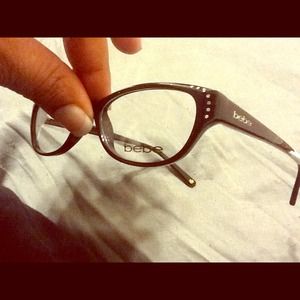 SOLD  New Bebe black W/ rhinestones. Glasses