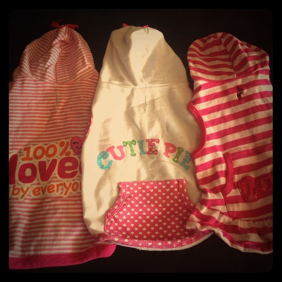 Set of 3 hoodie for dogs size S