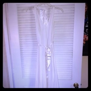 Calvin Klein white formal dress