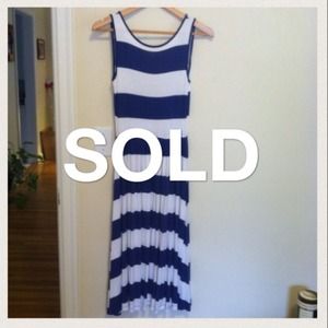 SOLD: ASOS Blue and White Striped Dress