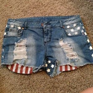 American flag shorts! ON HOLD