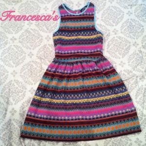 Aztec print racerback dress-Never Worn!