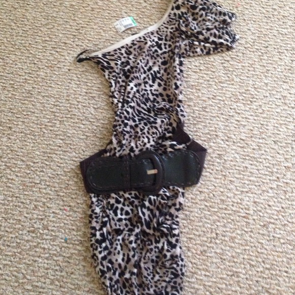 Cheetah print party dress
