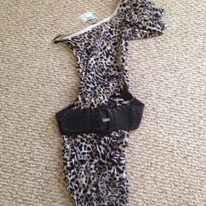 Cheetah print party dress
