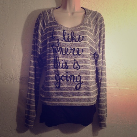 Sweaters - Cute  "i like where this is going" Loose Sweater🎀