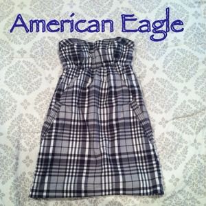 American Eagle Plaid dress with pockets