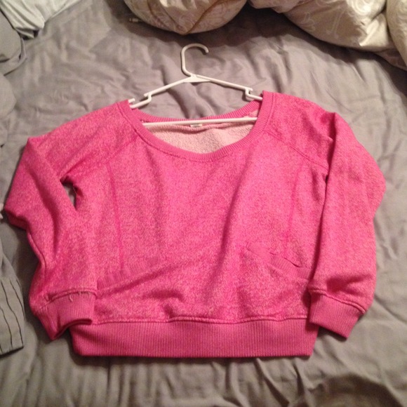 Pink cropped sweatshirt