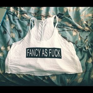 Brandy Melville "Fancy As Fuck" tank