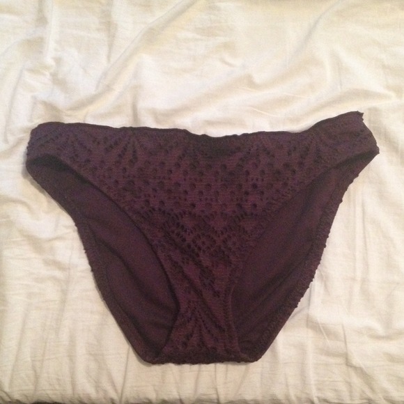 SOLD Locally. Mossimo purple crochet bikini - Picture 3 of 4