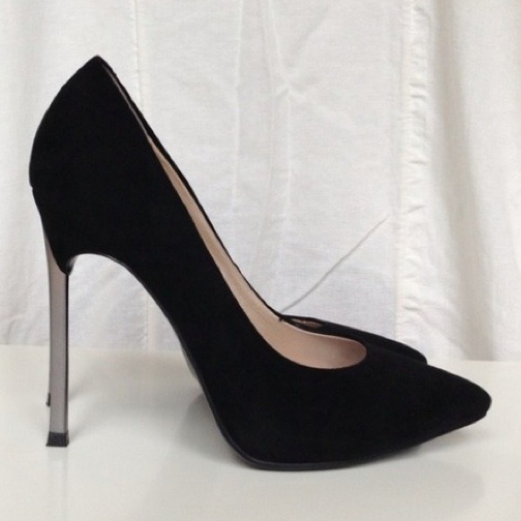 Shoes - Metal Stiletto Heel Pumps