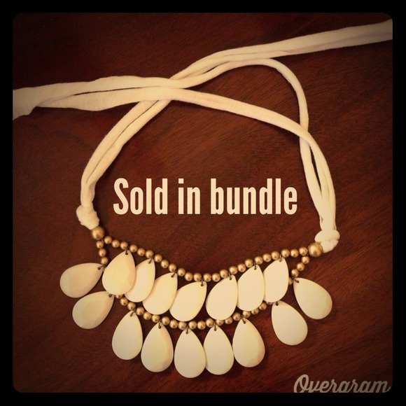 White briolette necklace.