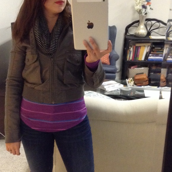 Edgy gray bomber jacket - Picture 2 of 3