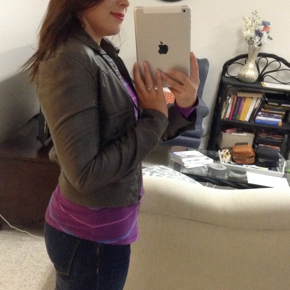 Edgy gray bomber jacket - Picture 3 of 3