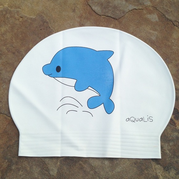 Dolphin swim cap