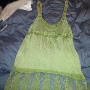 Green Free People Tank