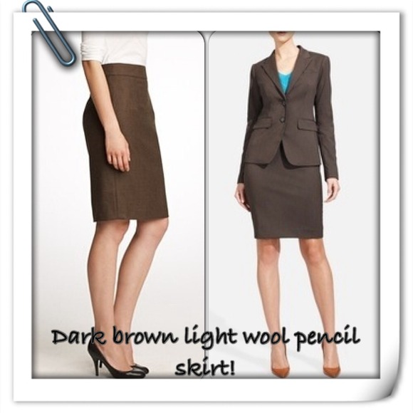⚡️20 ⚡️🎀dark brown pencil Skirt