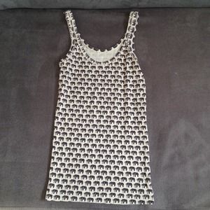 Elephant print tank top
