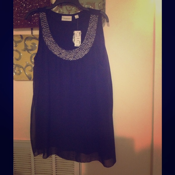 Plus size beaded tank