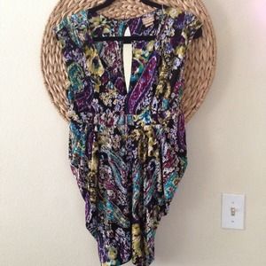 Sexy long colorful shirt.