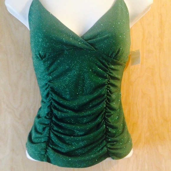 Green glittery shirt - Picture 2 of 3
