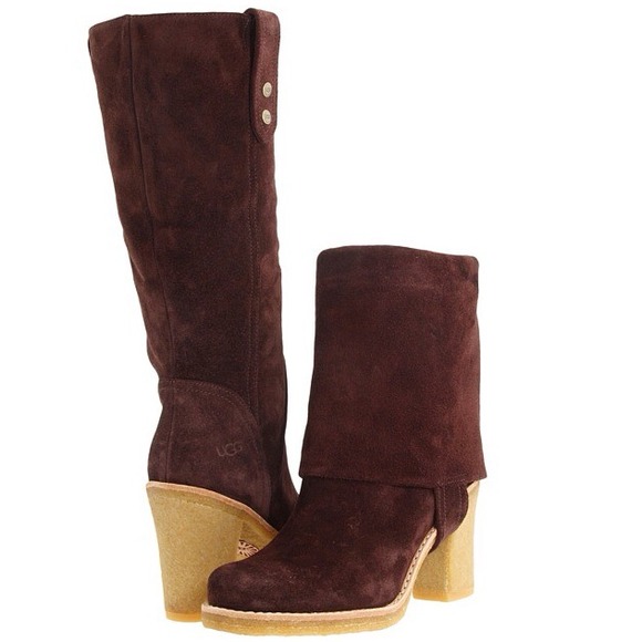RARE Josie UGG boots nwob dark brown!