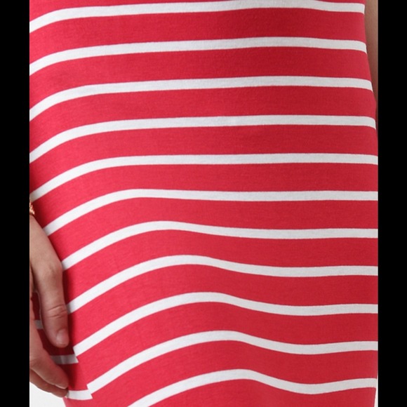 🎀SOLD OUT🎀Red & White Striped Maxi Skirt - Picture 4 of 4