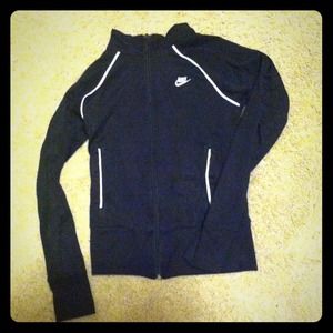 Black and white nike jacket