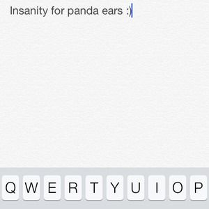 Insanity for pandaears