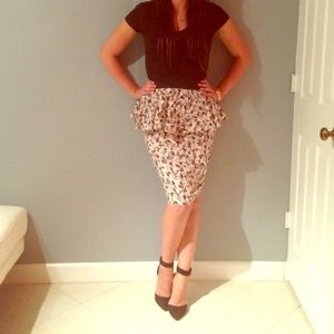 Vintage style peplum skirt