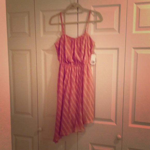 NWT Dusty pink asymmetrical dress