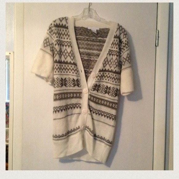Button up Nordic /Fair isle cardigan sweater