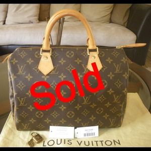 🔴SOLD🔴💯% Authentic Speedy 30 Monogram