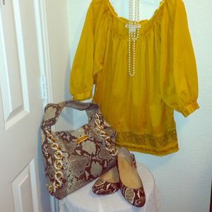 💋Gorgeous mustard MICHAEL KORS BLOUSE