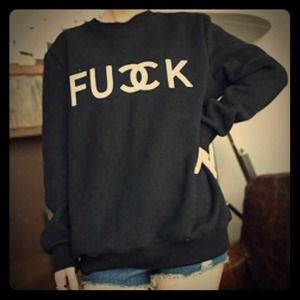 🙊FUCK/FUCCK Chanel Symbol Sweater