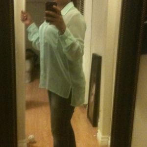 Mint green blouse