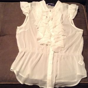 WHITE...Miley Cyrus Sheer Top