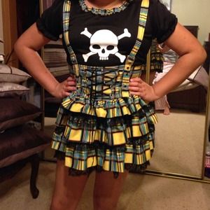 3 pcs. Punk Rock Princess costume