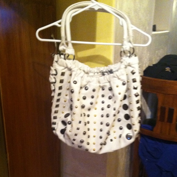White fashion purse