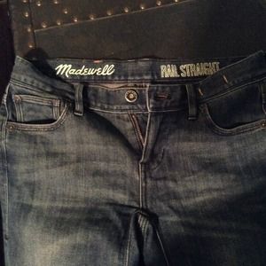 Madewell Rail Straight Jeans, Size 24