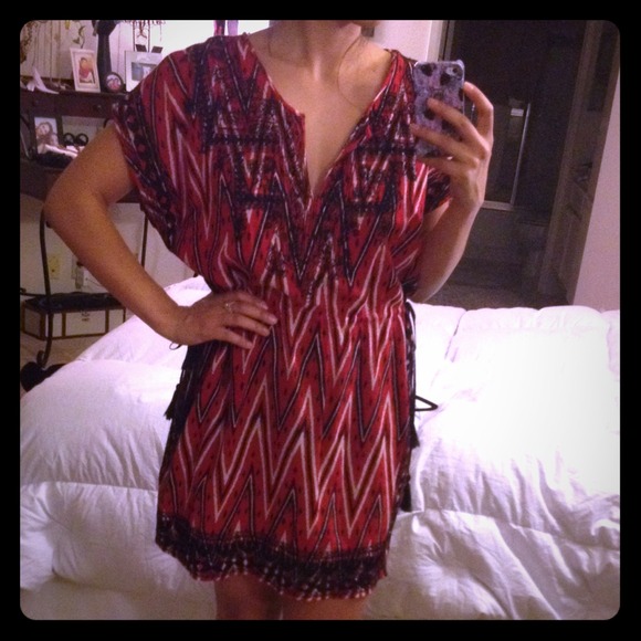 Zara Embroidery Caftan Dress
