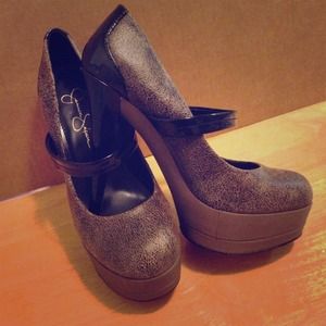 Jessica Simpson CHEETAH heels 8