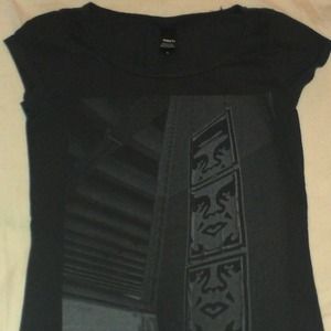 Black T Shirt OBEY Design