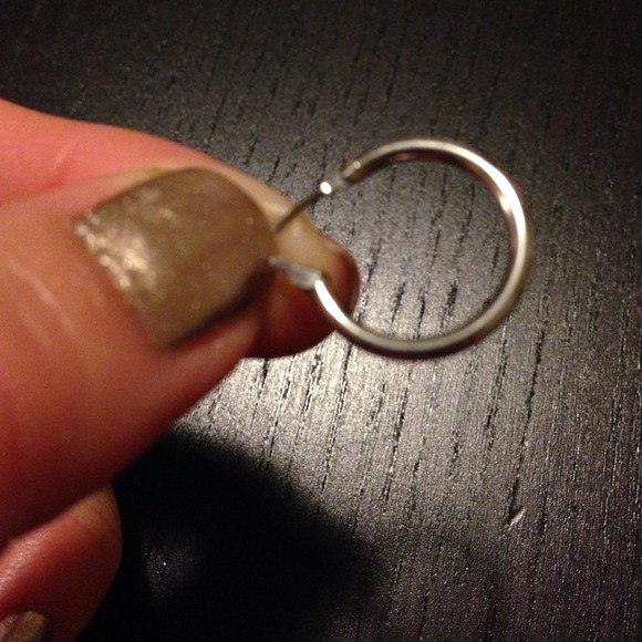 Silver hoops - Picture 2 of 2