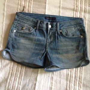 Designer jean shorts