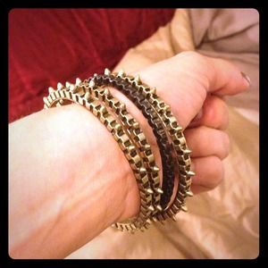 HOST PICK!! NWOT metal spiked bangle bracelets