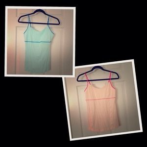 Lululemon Luminous pink and blue tank