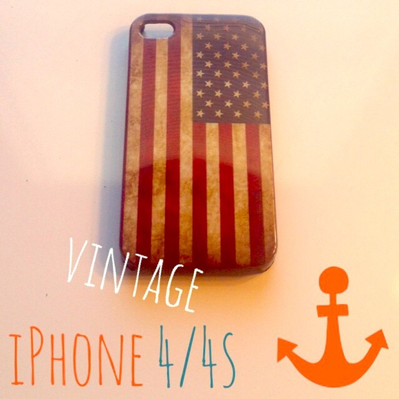 Vintage American flag iPhone 4/4s case