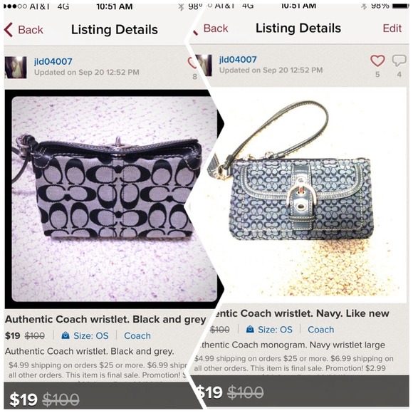 Coach wristlet bundle!