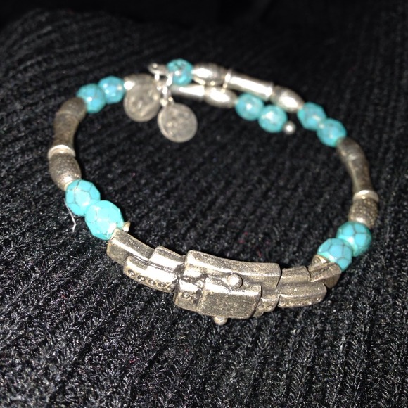 Alex and Ani wrap silver bracelet