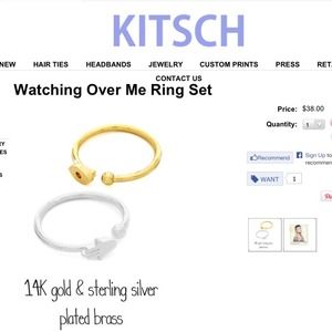 Mid Rings! 'watching over me' ring set